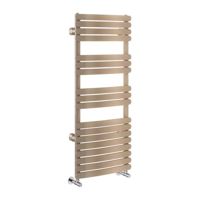 Oklahoma 1200 x 500mm Heated Towel Rail - Brown Metallic
