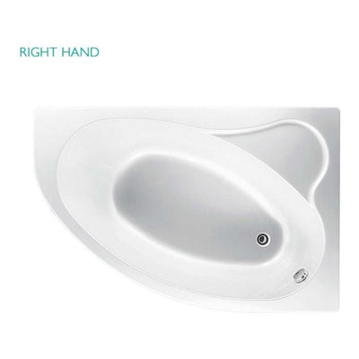 Orlando Acrylic Offset Corner Bath - 1500x1000mm right Hand