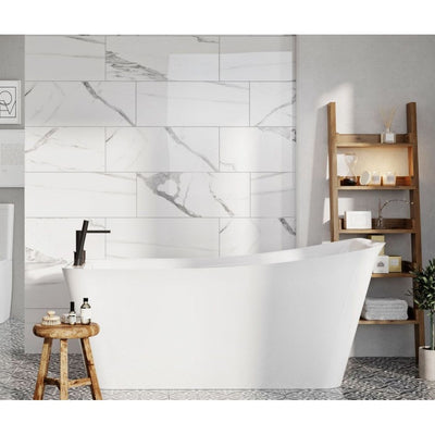 Sheffield White Freestanding Acrylic Bath - 1600x800mm
