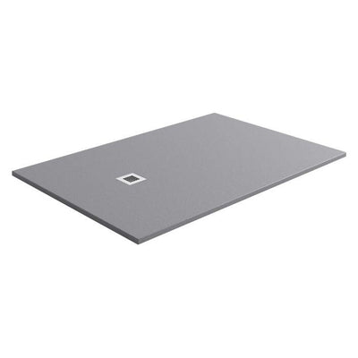Slate Effect Shower Tray Grey - 1600 x 800 - Interiors Home Stores