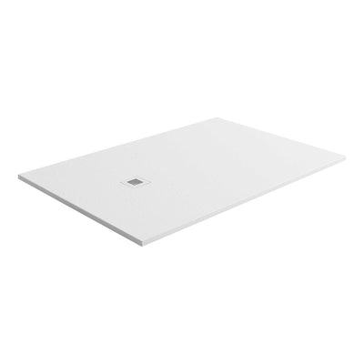 Slate Effect Shower Tray White - 1200 x 800 - Interiors Home Stores