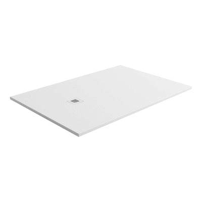 Slate Effect Shower Tray White - 1200 x 900 - Interiors Home Stores