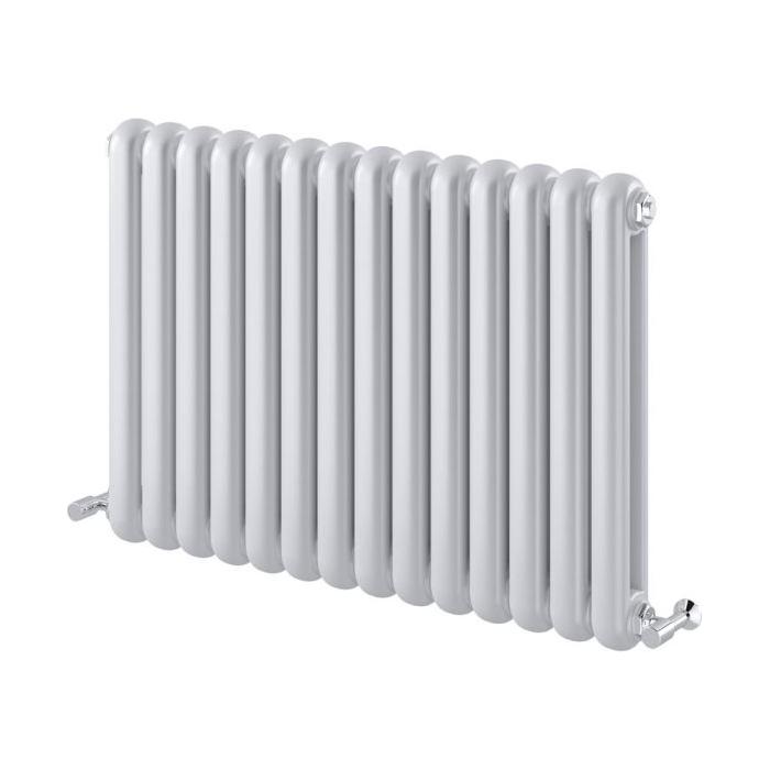 Wyoming White Horizontal Column Radiator - 600x860mm