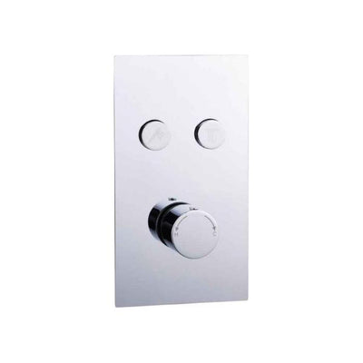 Style Double Outlet Round Touch Control Concealed Shower Valve