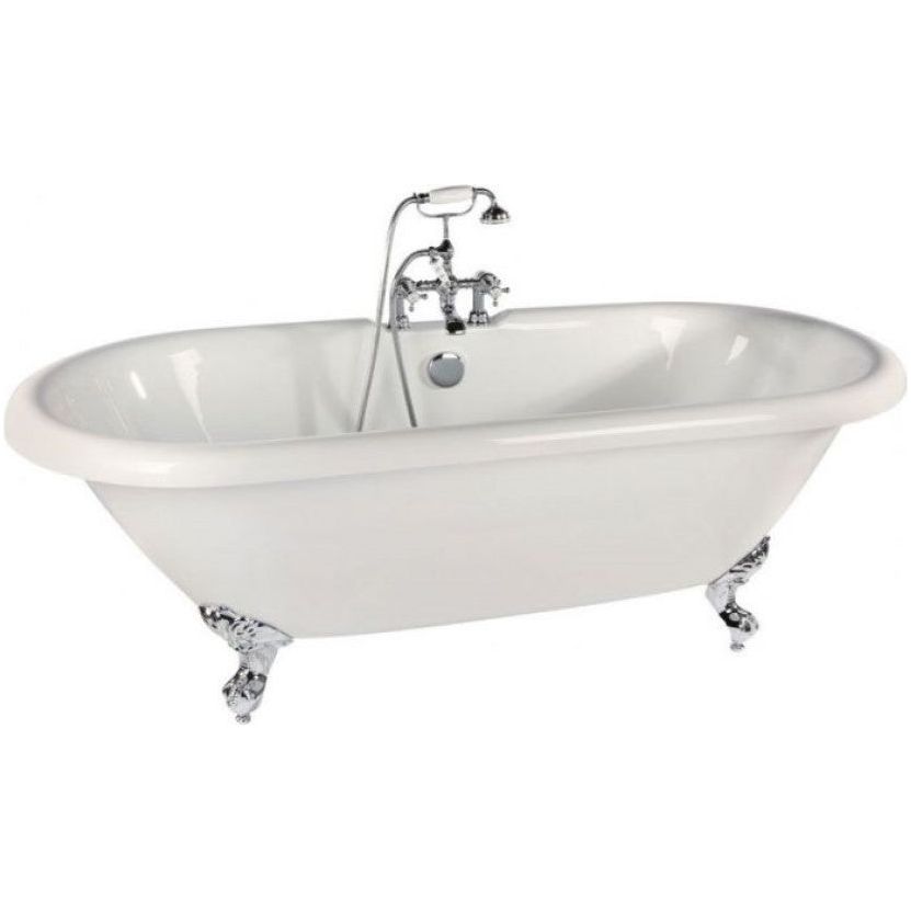 Valley Freestanding Acrylic Bath & Chrome Feet - 1750x800mm - Interiors Home Stores