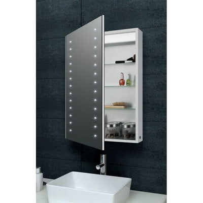 Violet LED Mirrored Cabinet 500mm - Interiors Home Stores