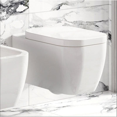 Anna White Rimless Wall Hung Toilet & Soft Close Seat