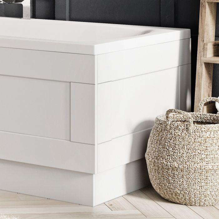 White Traditional End Bath Panel -800mm