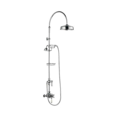 Winchester Dual Exposed Shower Valve With Grand Rigid Riser & Soap Basket - Interiors Home Stores