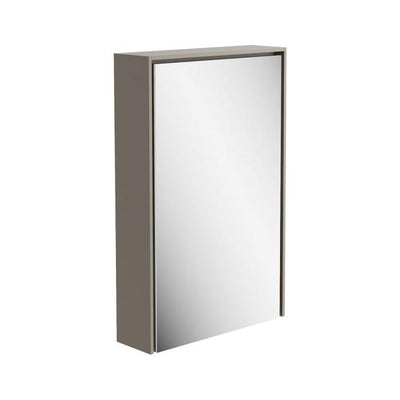 Windsor 450mm LED Mirrored Wall Cabinet in French Grey - Interiors Home Stores