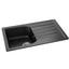 Abode ORIEL 1.0 Bowl Inset Granite Sink Black