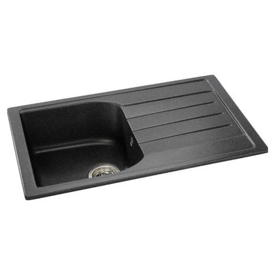 Abode ORIEL 1.0 Bowl Inset Granite Sink Black