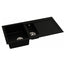 Abode XCITE 1.5 Bowl Inset Granite Sink Black