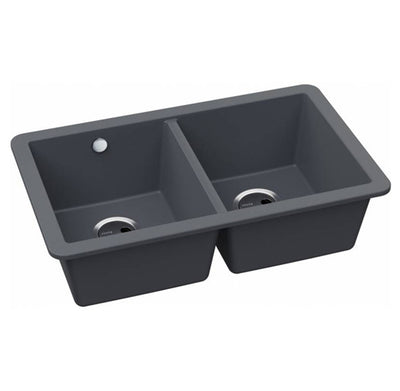 Abode MATRIX SQGR15 2.0 Bowl Granite Sink Black