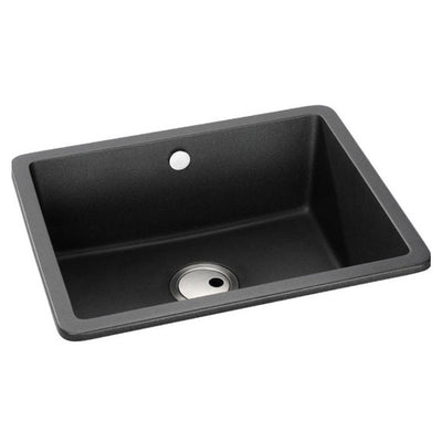 Abode MATRIX SQGR15 1.0 Bowl Granite Sink Large Bowl Black