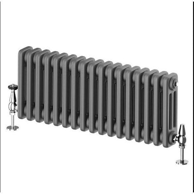 Nevada Grey Triple Horizontal Column Radiator - 400mm
