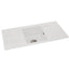 Abode ZERO 100 Double Drainer Granite Sink White