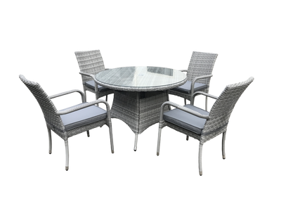 Pagoda Tuscany Round Dining Set 4 Seat