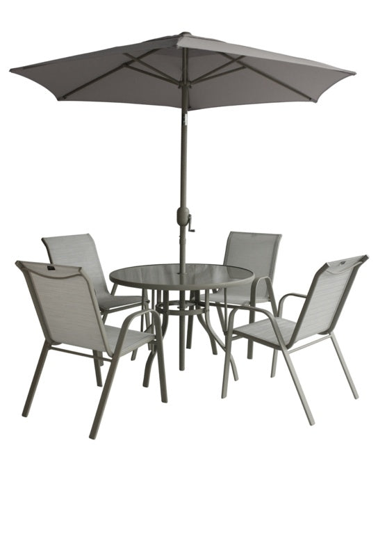 Pagoda Capri 4 Seat Dining Set