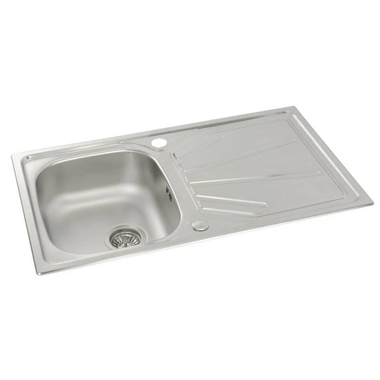 Abode Trydent 1B & Drainer Inset Sink - St/Steel