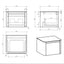 Lucy 550mm Wall Hung Vanity Unit in Light Grey Gloss with Italian Slate Worktop