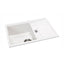 Abode Synchronist Compact 1.25 Bowl Kitchen Sink with Drainer White