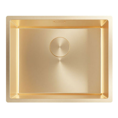 Abode Koto Single Bowl PVD Inset / Undermount Sink Brass