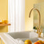 Abode Globe Monobloc Mixer Tap - Brushed Brass AT2140