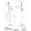 Abode Levarto Floor Standing Bath Shower Mixer - Chrome AB2814