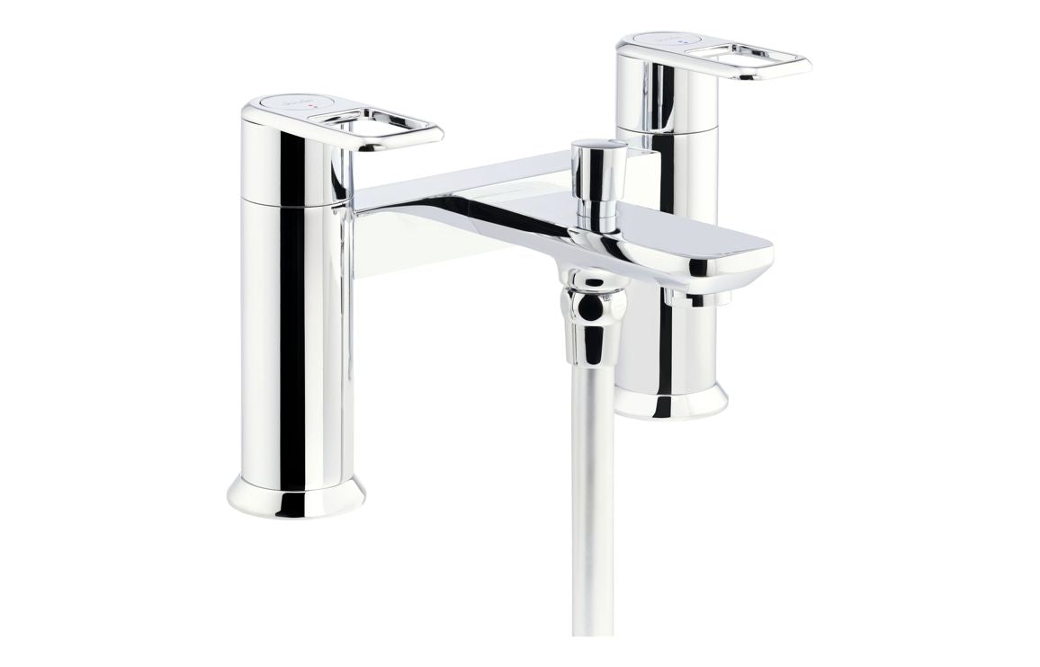 Abode Levarto Deck Mounted Bath Shower Mixer - Chrome AB2813