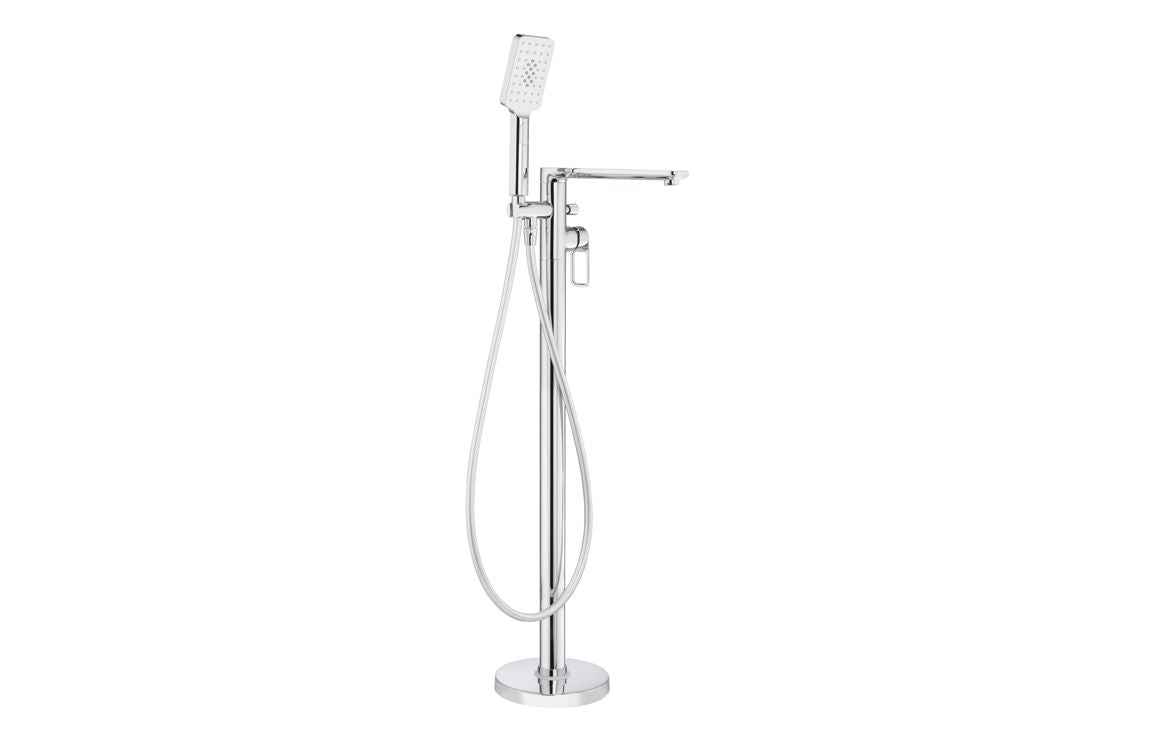 Abode Levarto Floor Standing Bath Shower Mixer - Chrome AB2814