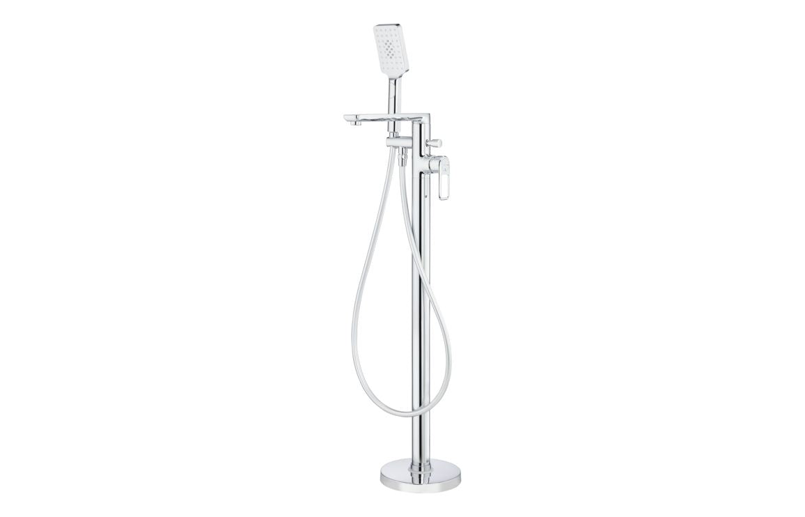 Abode Levarto Floor Standing Bath Shower Mixer - Chrome AB2814