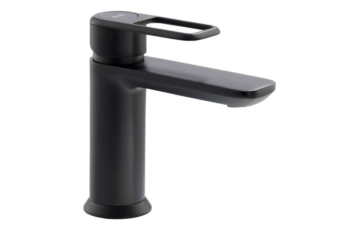 Abode Levarto Basin Mixer - Matt Black AB2860