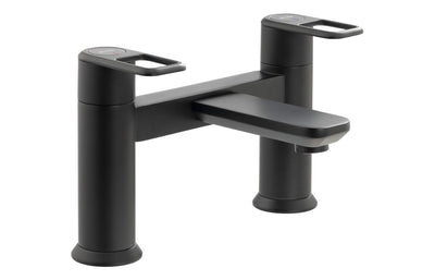 Abode Levarto Deck Mounted Bath Filler - Matt Black AB2863
