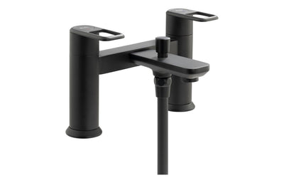 Abode Levarto Deck Mounted Bath Shower Mixer - Matt Black AB2864