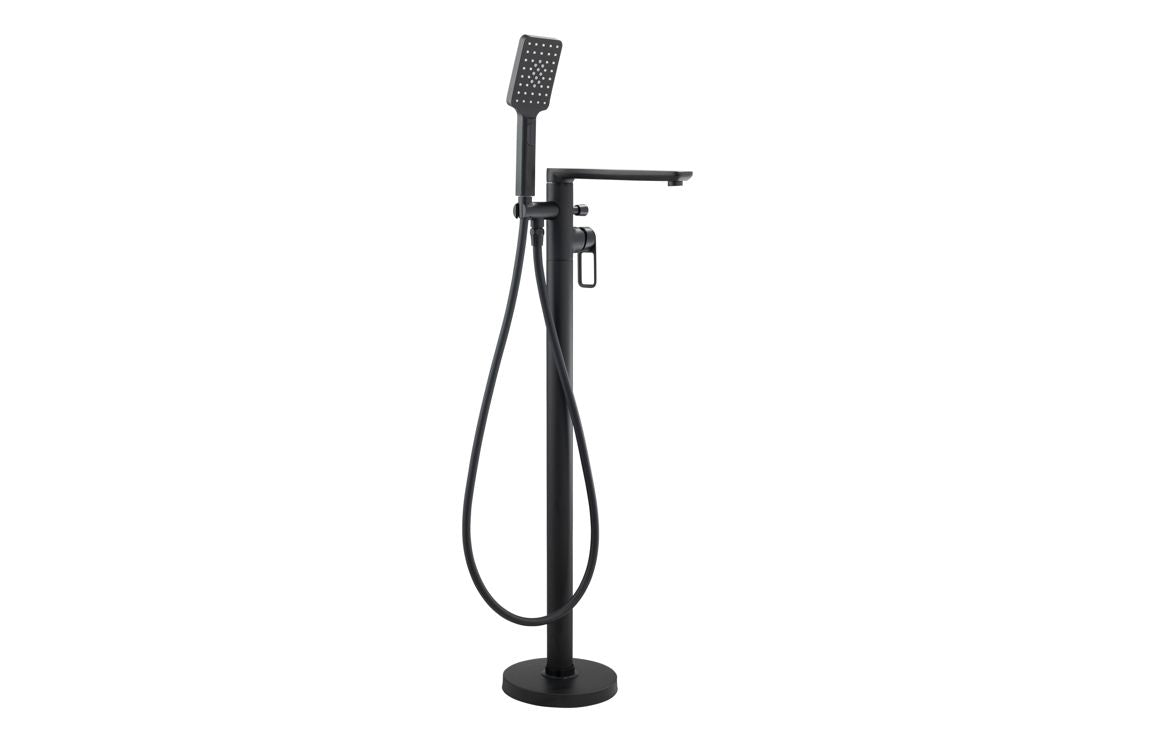 Abode Levarto Floor Standing Bath Shower Mixer - Matt Black  AB2865