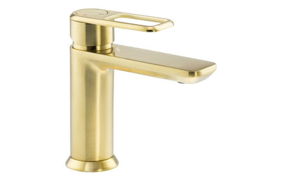 Abode Levarto Basin Mixer - Brushed Brass AB2870