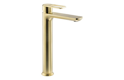 Abode Levarto Tall Basin Mixer - Brushed Brass AB2871