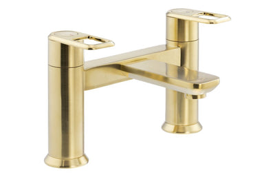 Abode Levarto Deck Mounted Bath Filler - Brushed Brass AB2873