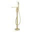 Abode Levarto Floor Standing Bath Shower Mixer - Brushed Brass AB2875
