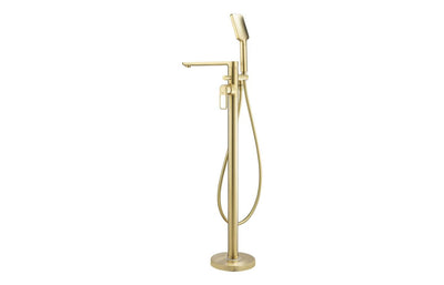 Abode Levarto Floor Standing Bath Shower Mixer - Brushed Brass AB2875