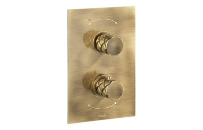 Abode Kite Concealed Shower (2 Exit) - Antique Brass AB4573