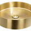 Abode Iox 375mm Round Steel Brass Basin