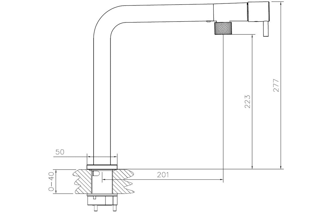 Abode Agilis Single Lever Mixer Tap - Chrome  AT2184