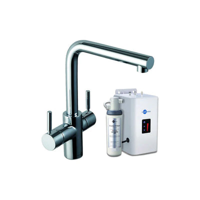 InSinkErator 3N1 L Shape Tap, Neo Tank & Filter Pack - Brushed Steel