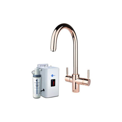 InSinkErator 3N1 J Shape Tap, Neo Tank & Filter Pack - Rose Gold