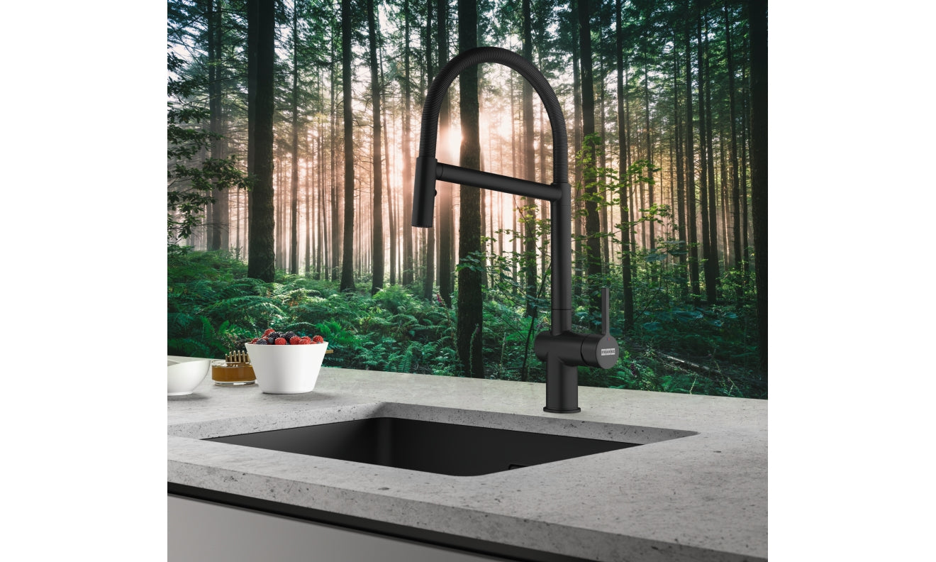 Franke Active Semi-Pro Kitchen Tap – Matt Black (115.0653.409)