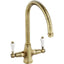 Abode Ludlow Monobloc Mixer Tap - Antique Brass AT1028