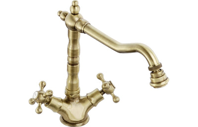 Abode Melford Monobloc Mixer Tap - Antique Brass AT1043