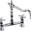 Abode Melford Bridge Mixer Tap - Chrome AT1045